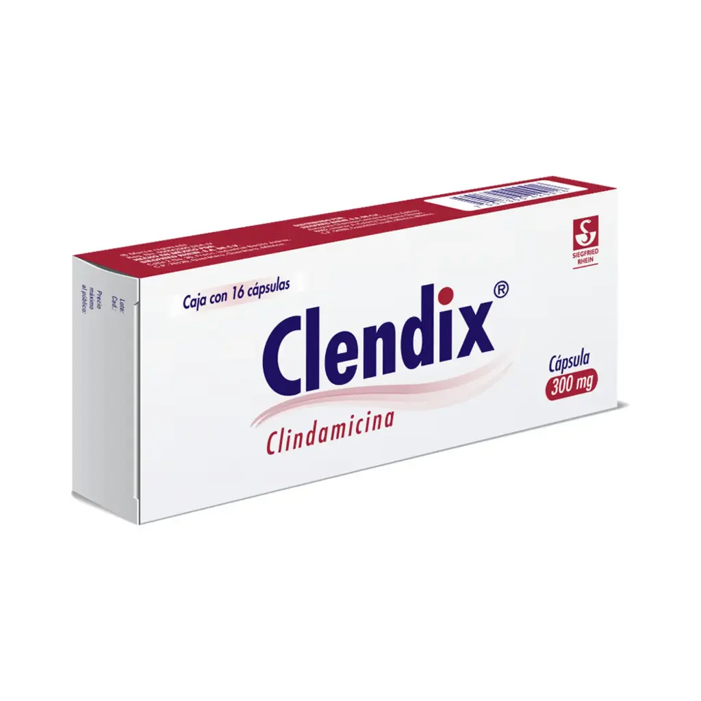 CLENDIX 300 MG - CAJA CON 16 CÁPSULAS (CLINDAMICINA)