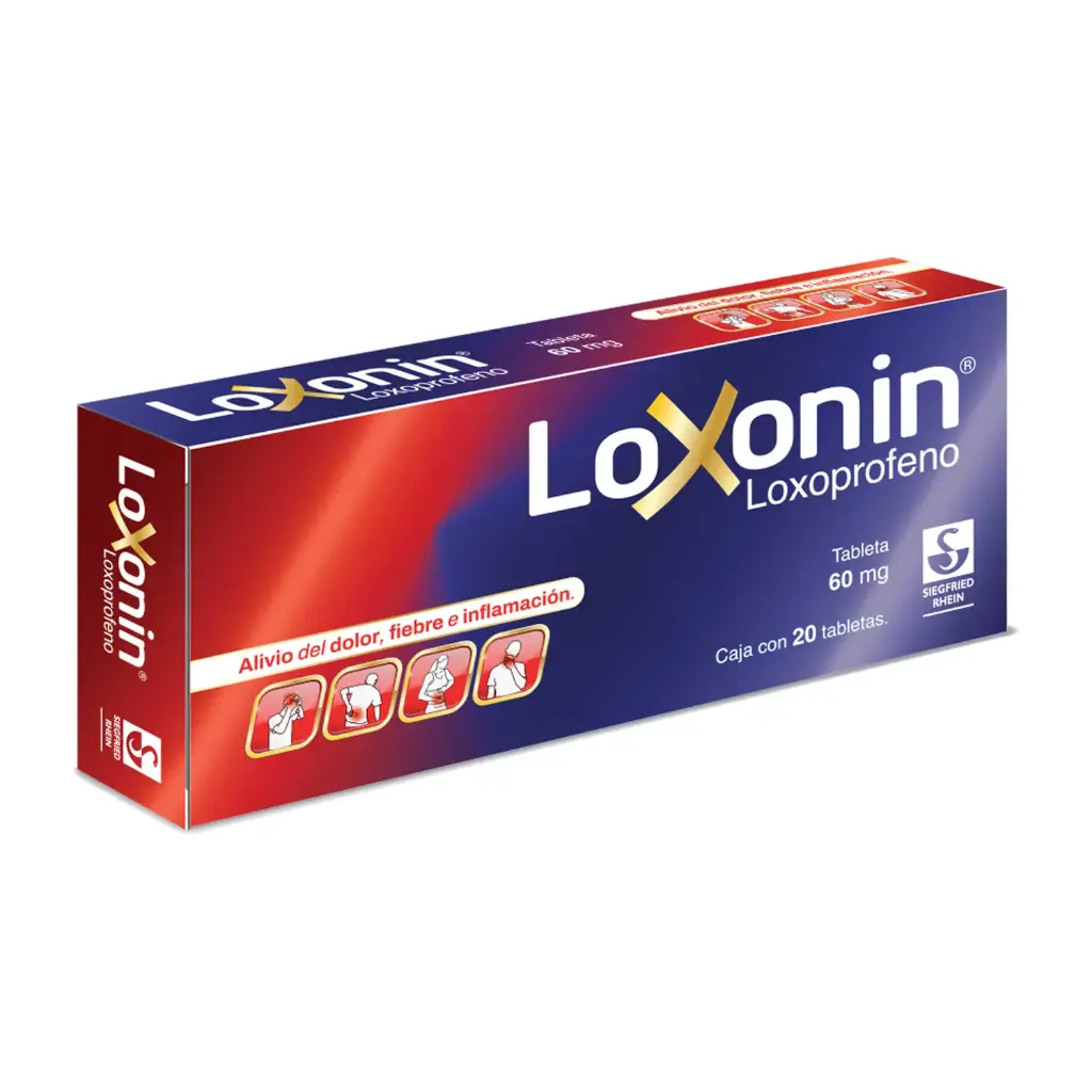 LOXONIN 60 MG -  CAJA CON 20 TABLETAS (LOXOPROFENO)