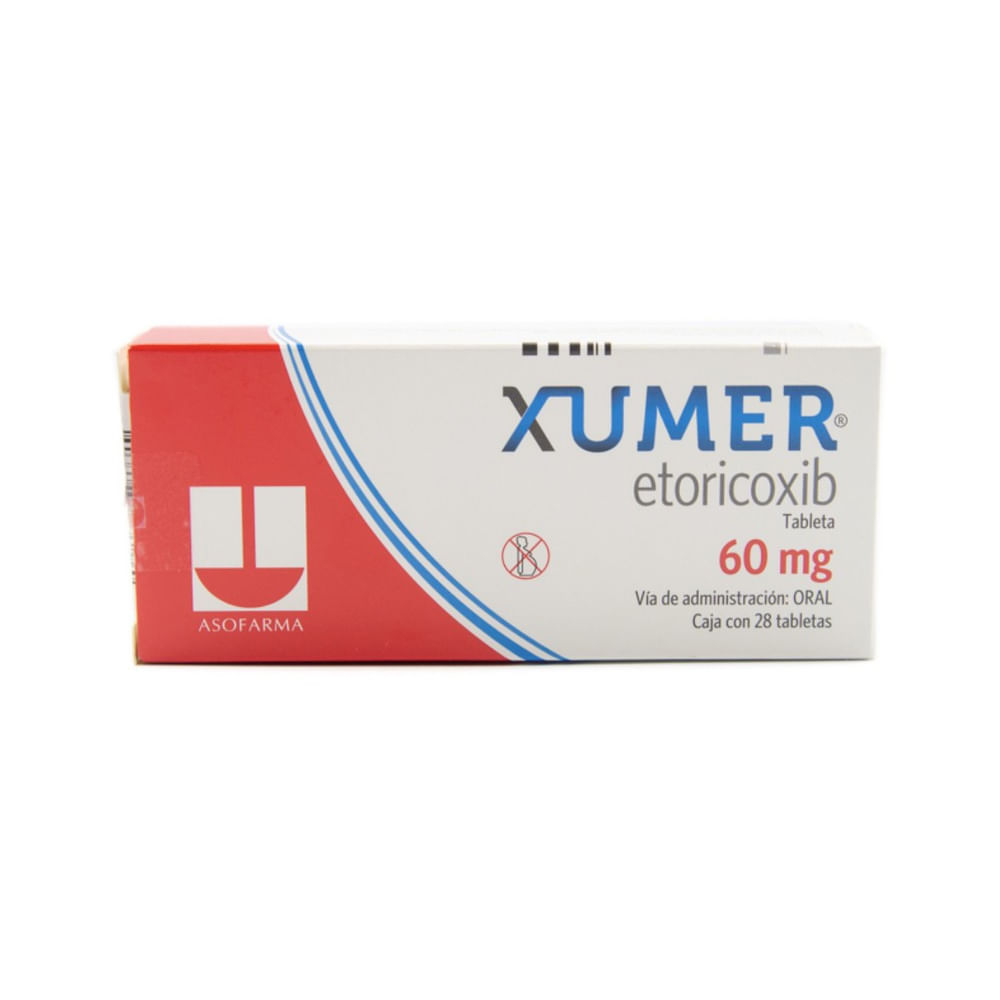 XUMER 60MG TABLETAS C/28