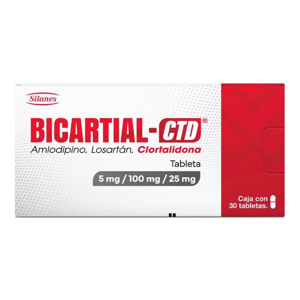 BICARTIAL-CTD 5/100/25MG TABLETAS C/30