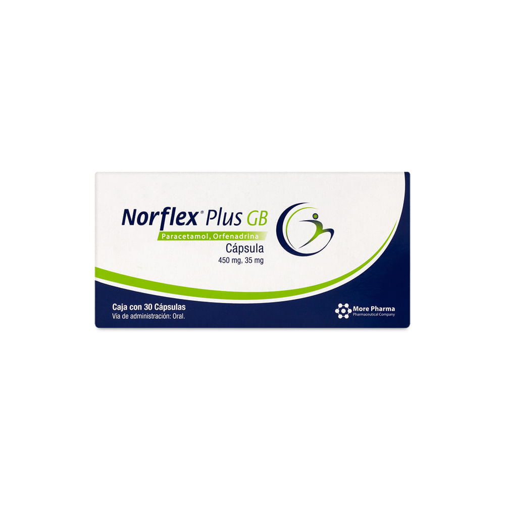 NORFLEX PLUS GB 450/35MG CAPSULAS C/30