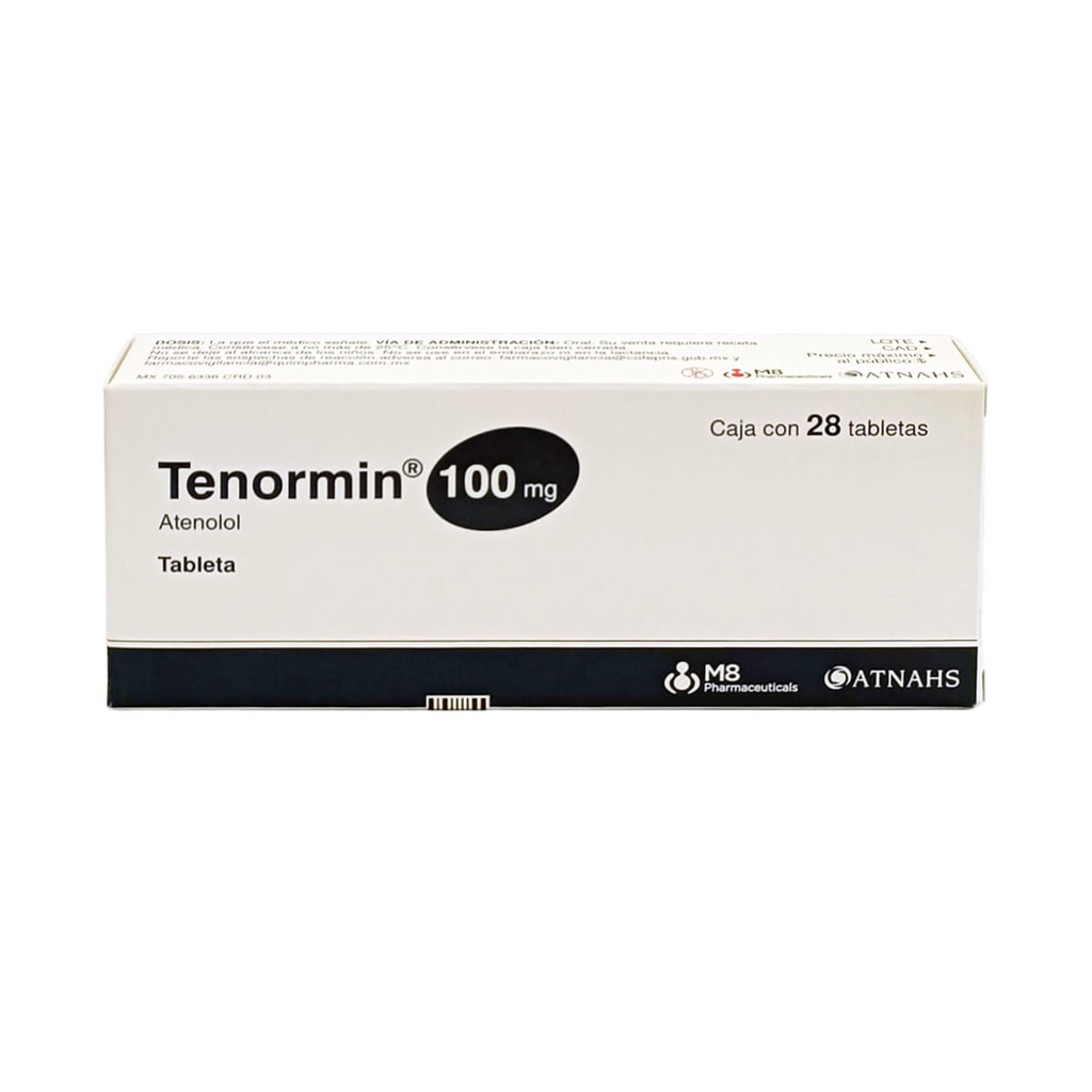 TENORMIN 100MG TABLETAS C/28