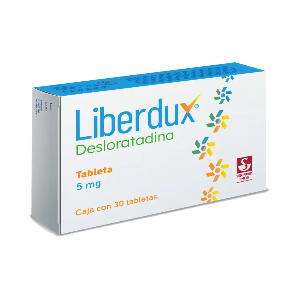 LIBERDUX 5 MG - CAJA CON 30 TABLETAS (DESLORATADINA)