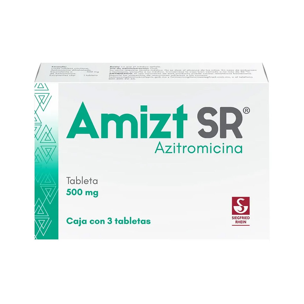 AMIZT SR 500MG TABLETAS C/3