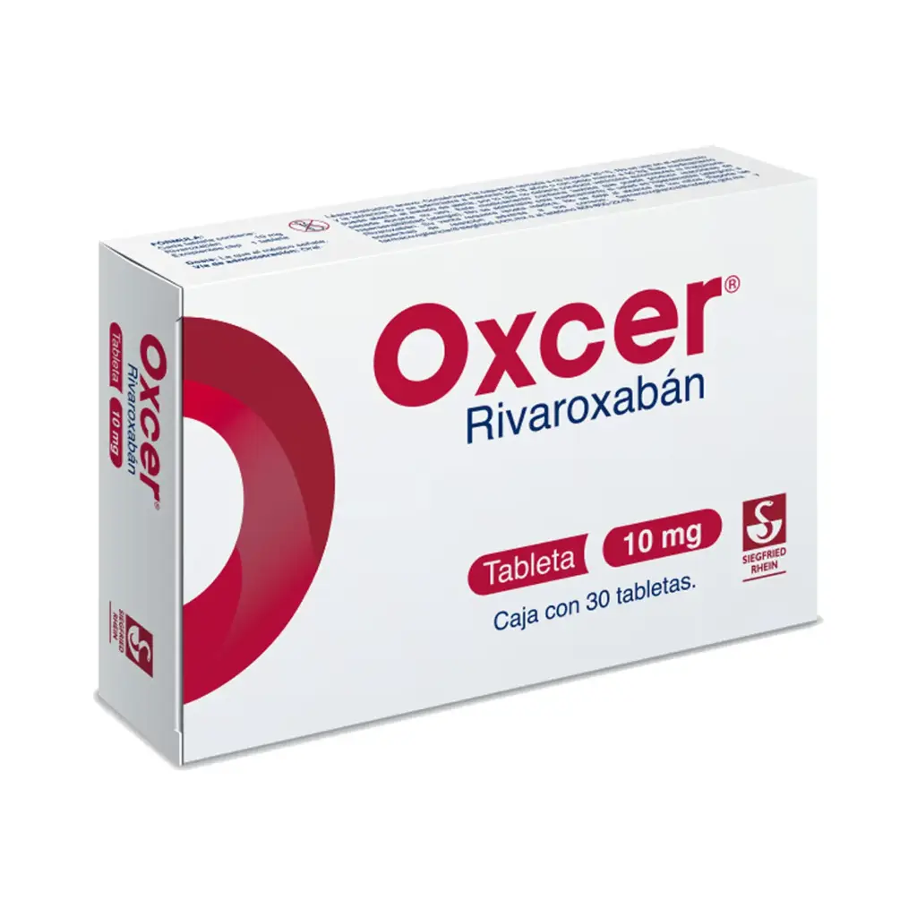 OXCER 10 MG - CAJA CON 30 TABLETAS (RIVAROXABÁN)