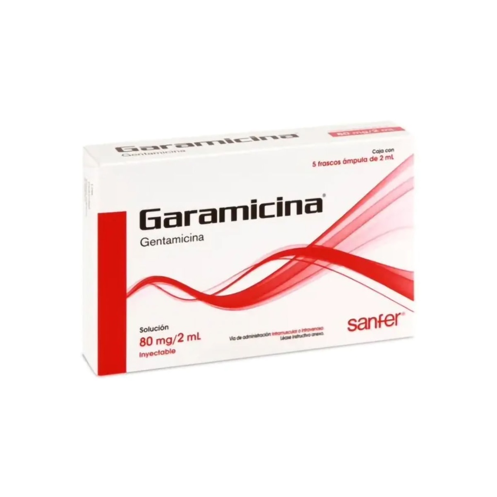 GARAMICINA 80MG/2ML INYECTABLE C/5
