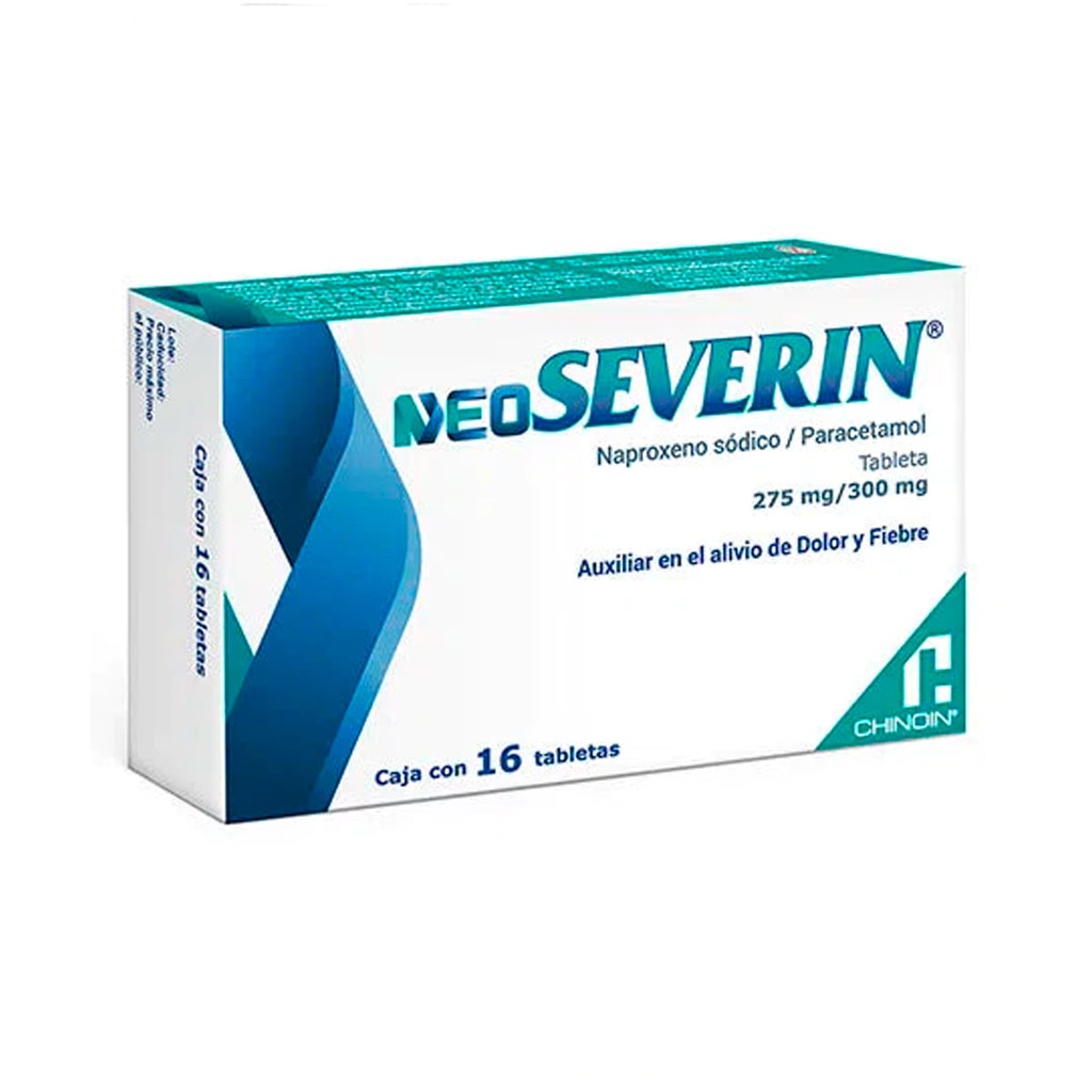NEOSEVERIN 275/300MG TABLETAS C/16