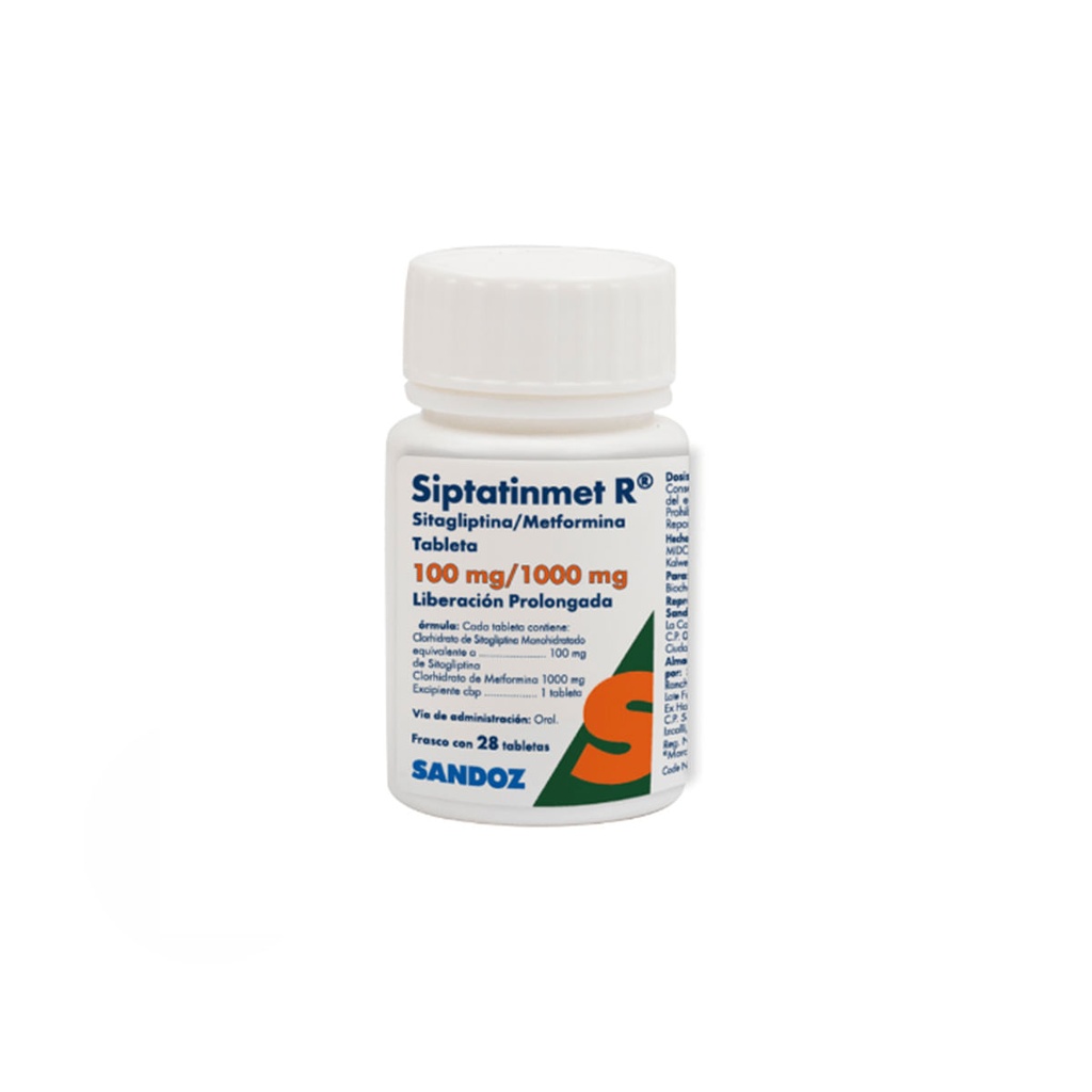 SIPTATINMET R LP 100/1000MG TABLETAS C/28