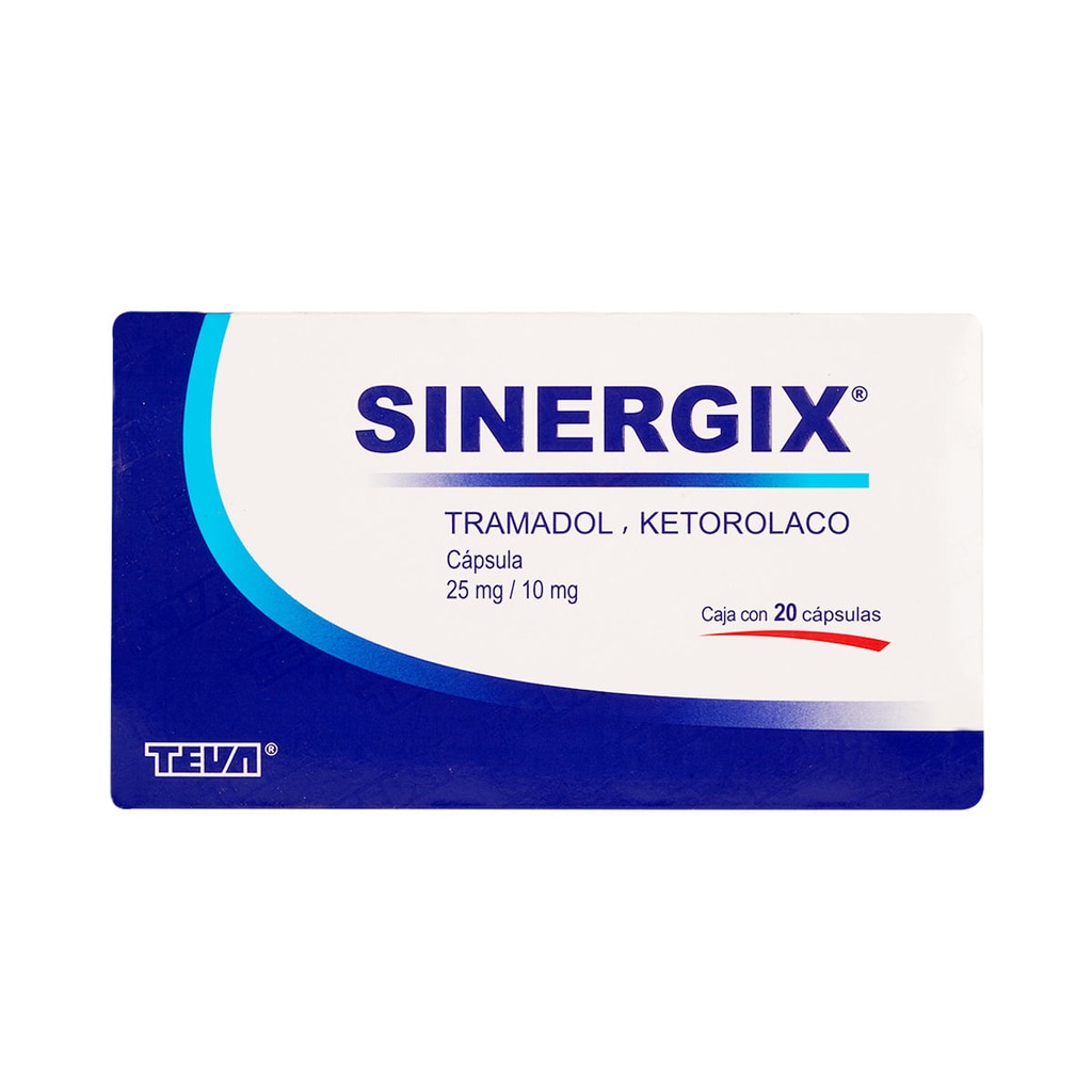 SINERGIX 25/10MG CAPSULAS C/20