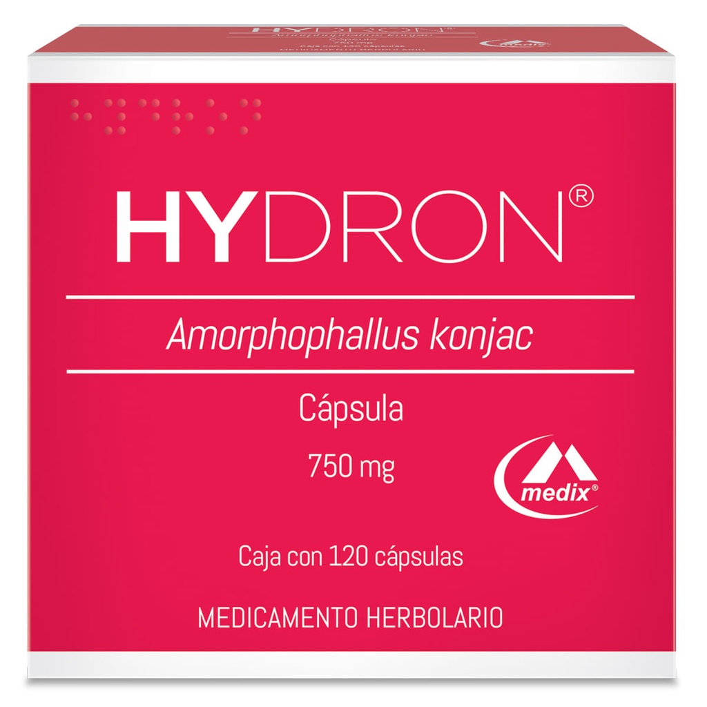 HYDRON 750MG CAPSULAS C/120