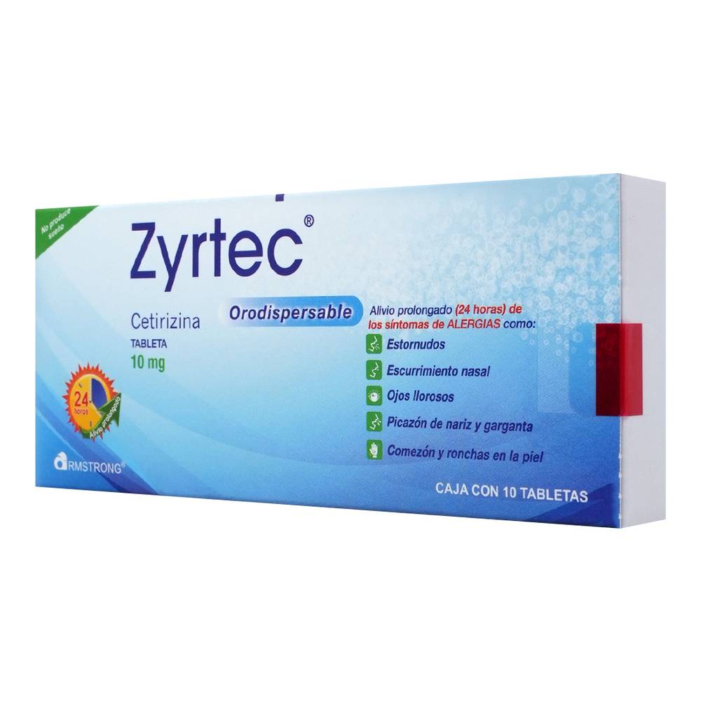 ZYRTEC ORODISPERSABLE 10MG TABLETAS C/10