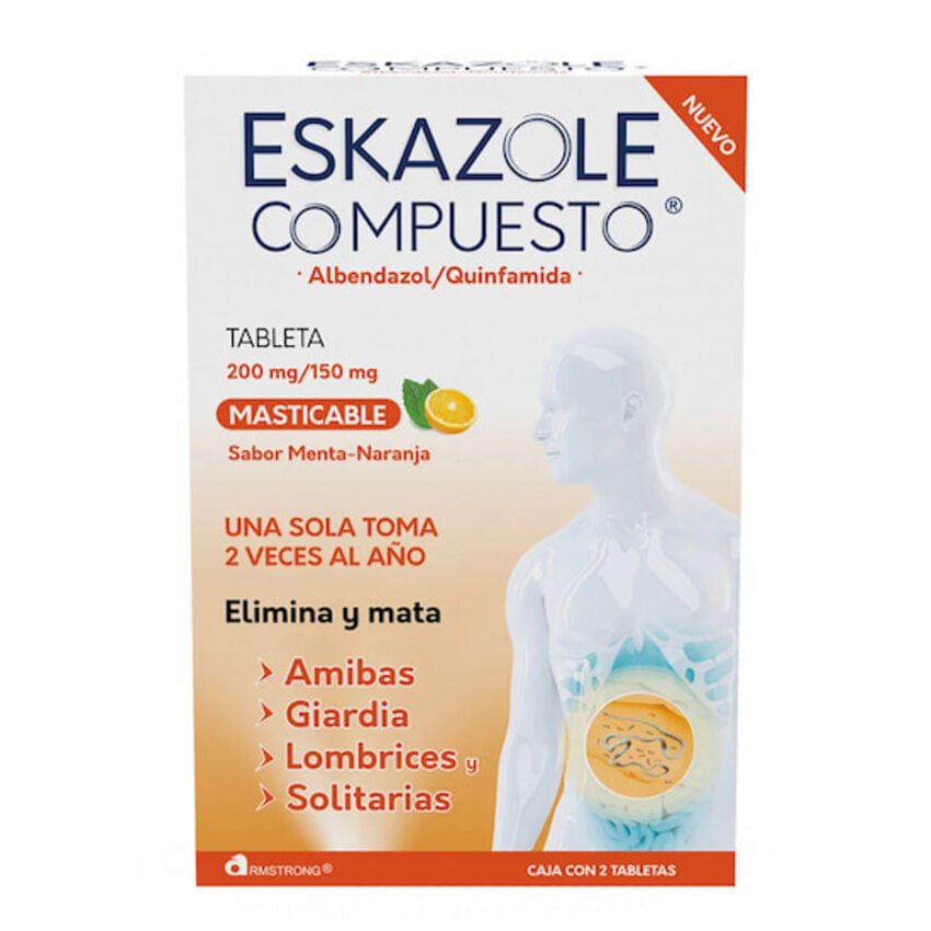 ESKAZOLE COMP 200/150MG TABLETAS MASTICABLES C/1