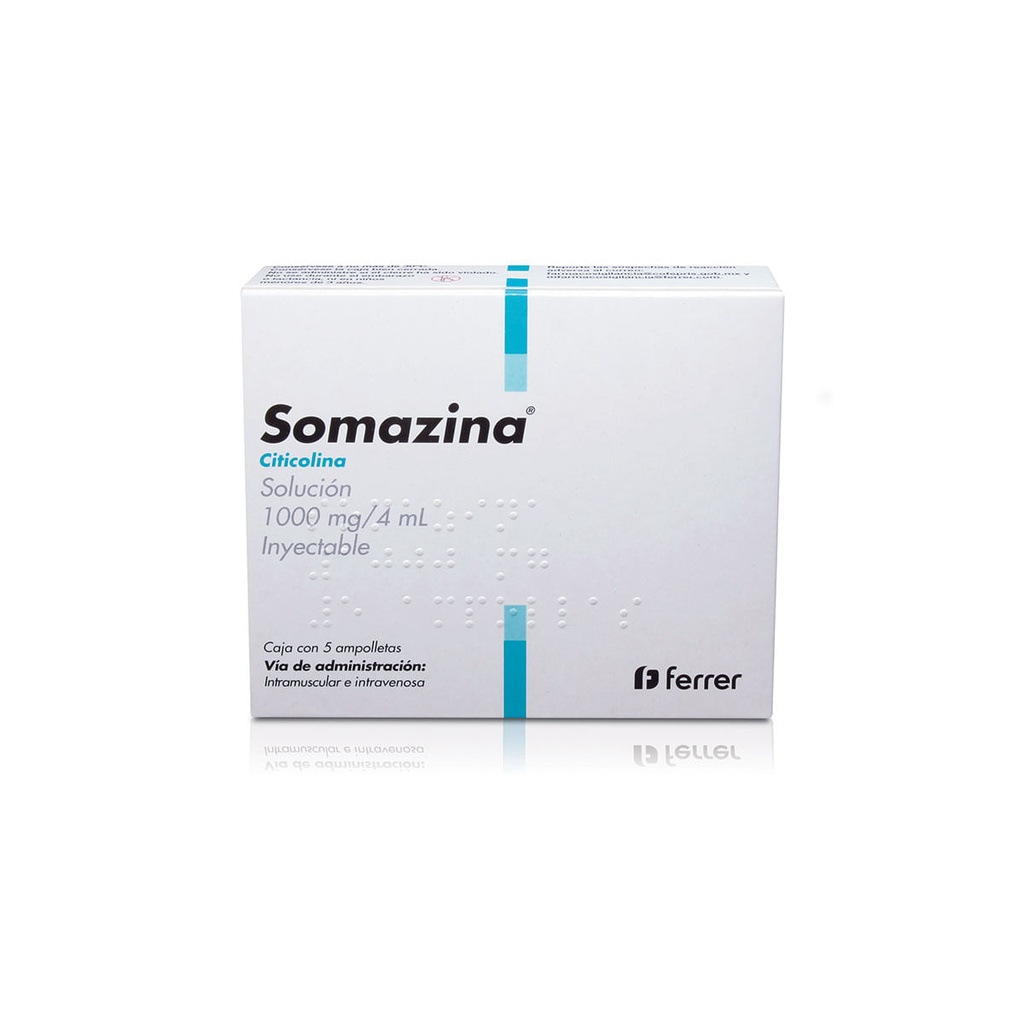 SOMAZINA 1000MG/4ML SOLUCION INYECTABLE C/5