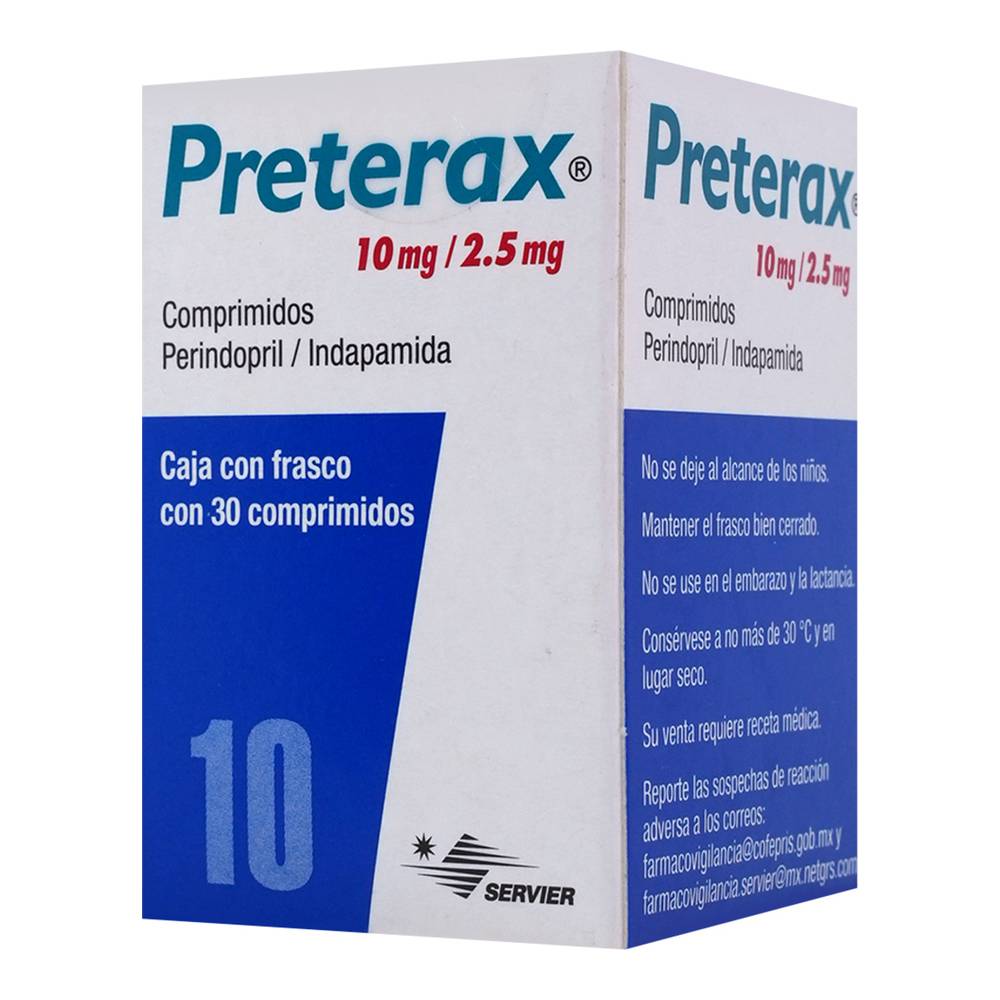 PRETERAX 10/2.5MG COMPRIMIDOS C/30