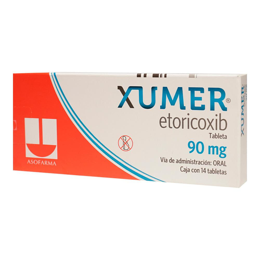 XUMER 90MG TABLETAS C/14