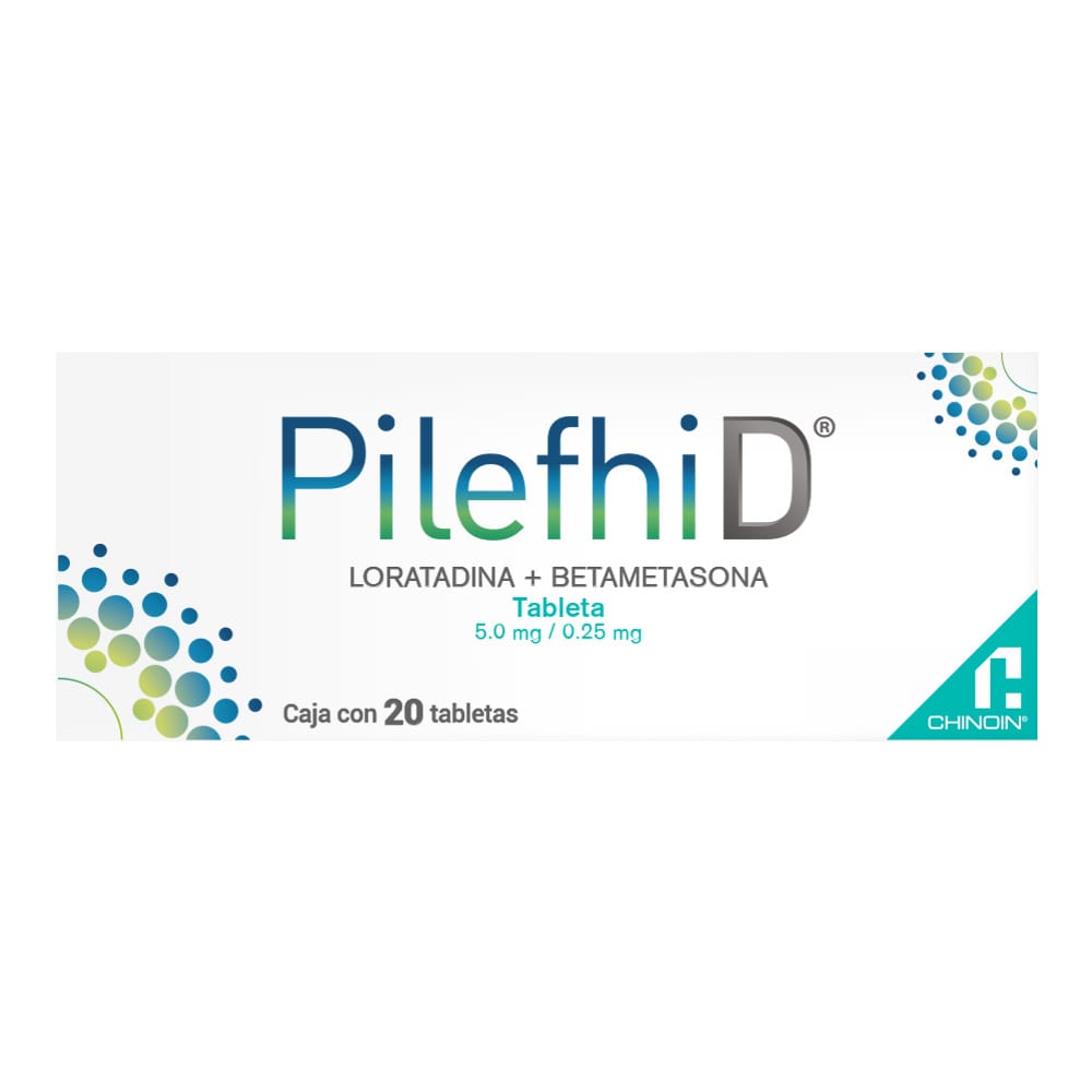PILEFHID 5.0/0.25MG TABLETAS C/20