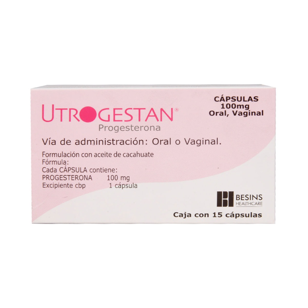 UTROGESTAN 100MG CAPSULAS C/15