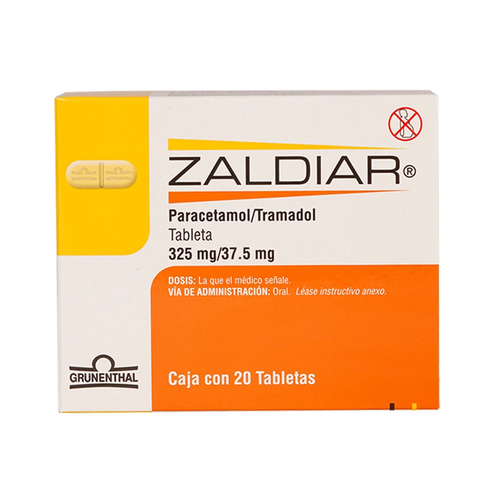 ZALDIAR 325/37.5MG TABLETAS C/20