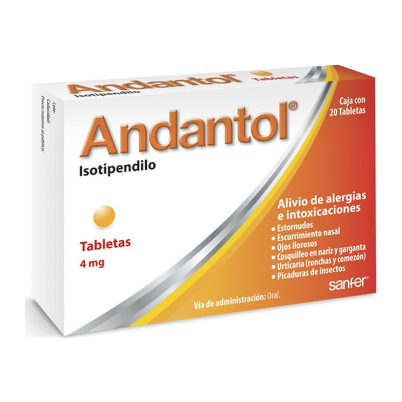 ANDANTOL 4MG TABLETAS C/20