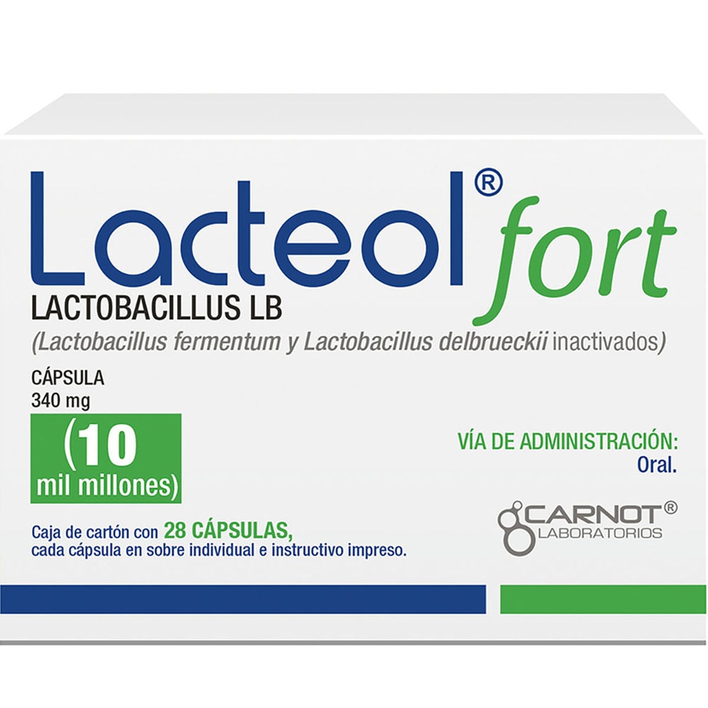 LACTEOL FORT 340MG CAPSULAS C/28