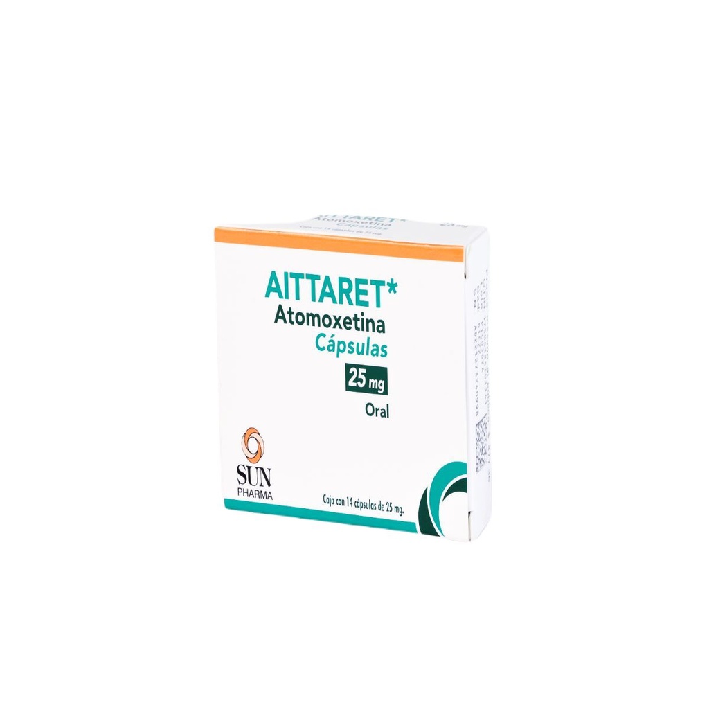AITTARET 25MG CAPSULAS C/14