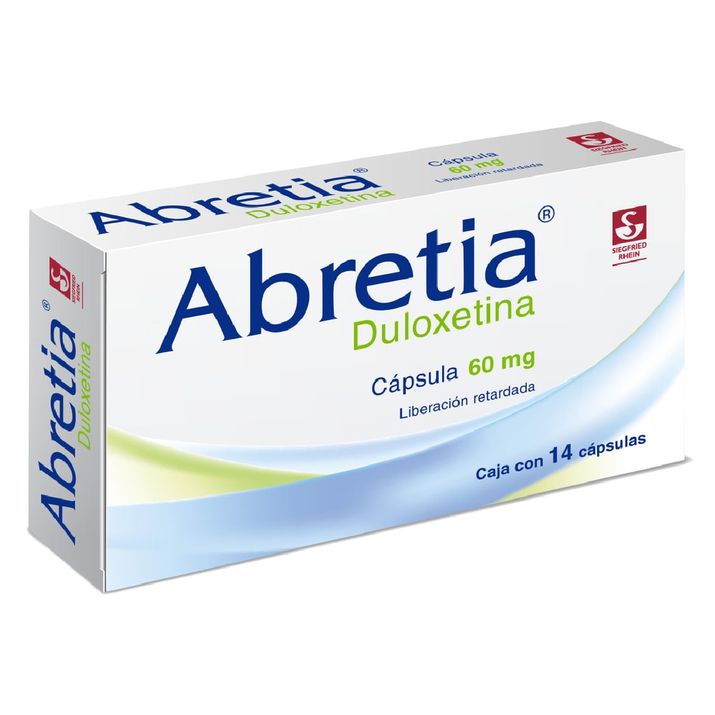 ABRETIA 60 MG - CAJA CON 14 CÁPSULAS (DULOXETINA)