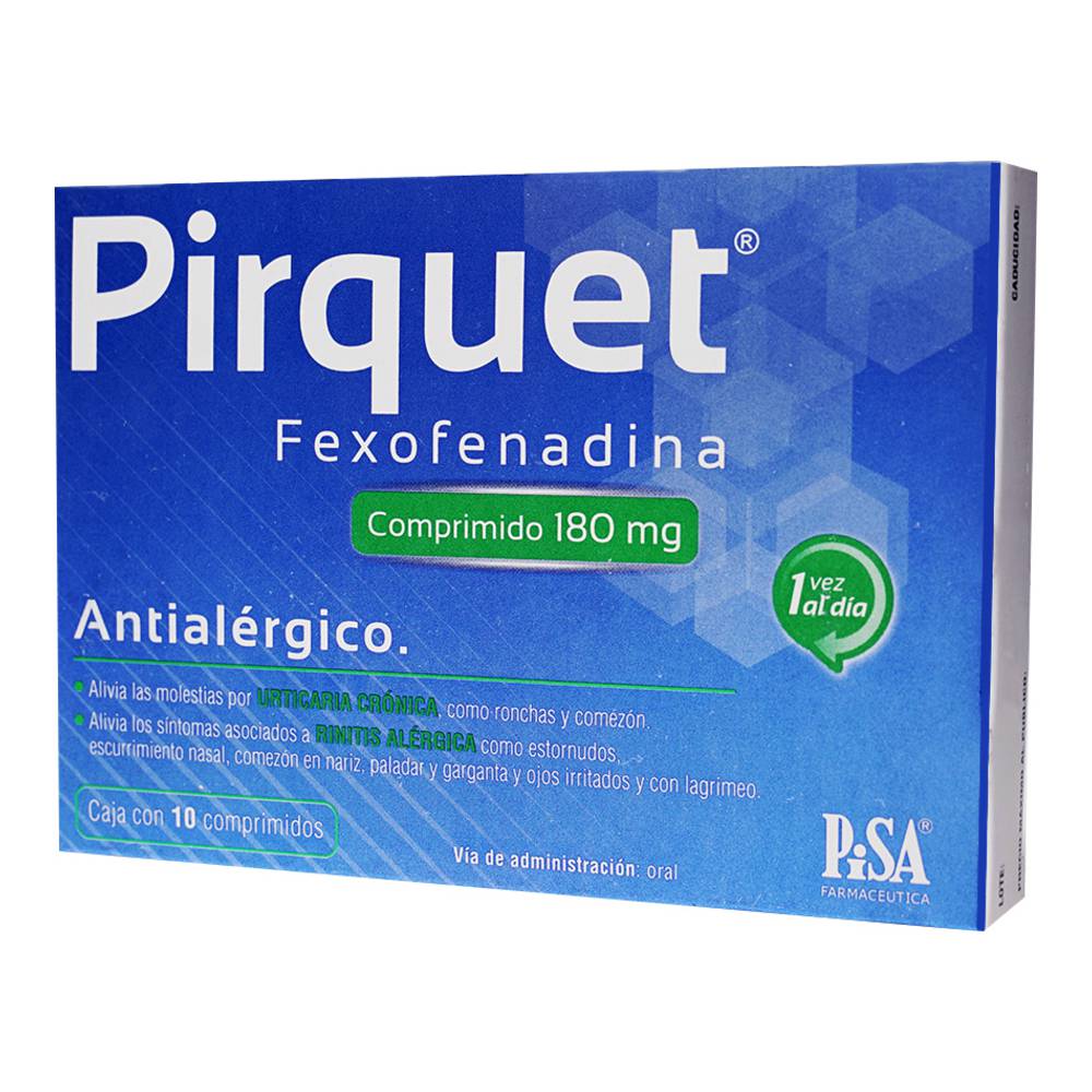 PIRQUET 180MG COMPRIMIDOS C/10
