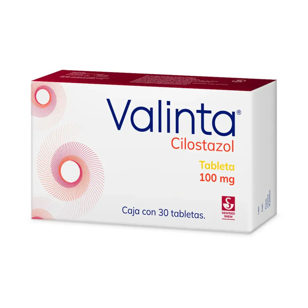 VALINTA 100 MG - CAJA CON 30 TABLETAS (CILOSTAZOL)