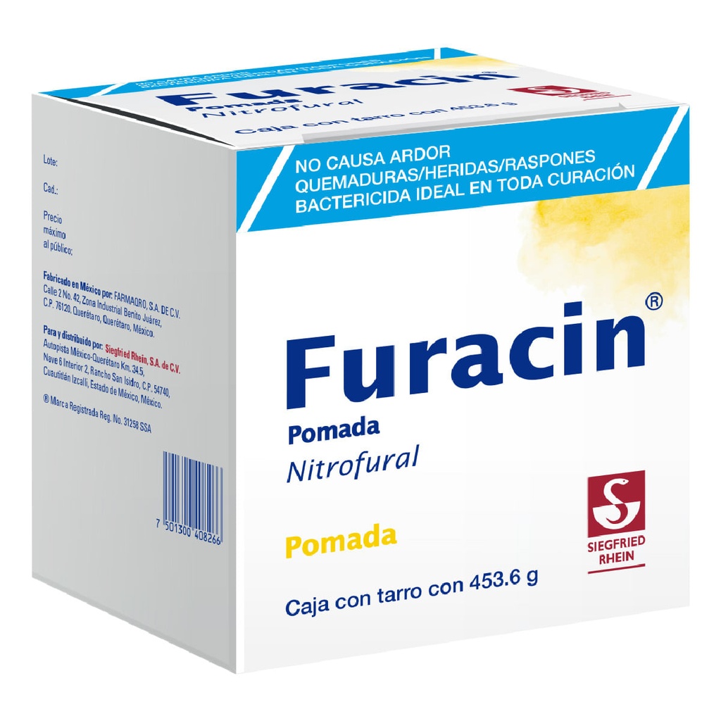 FURACÍN 453.6 G - POMADA EN TARRO (NITROFURAL)