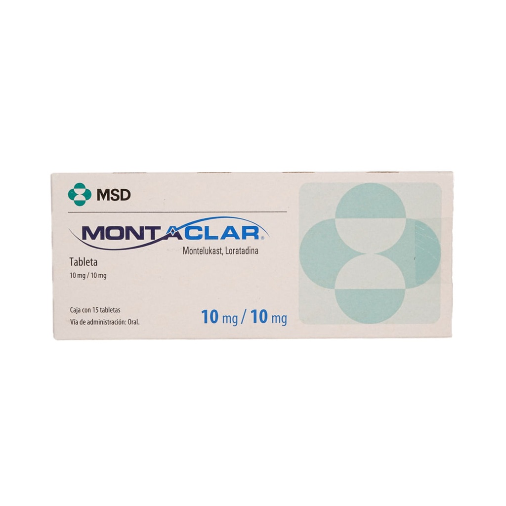 MONTACLAR 10/10MG TABLETAS C/15