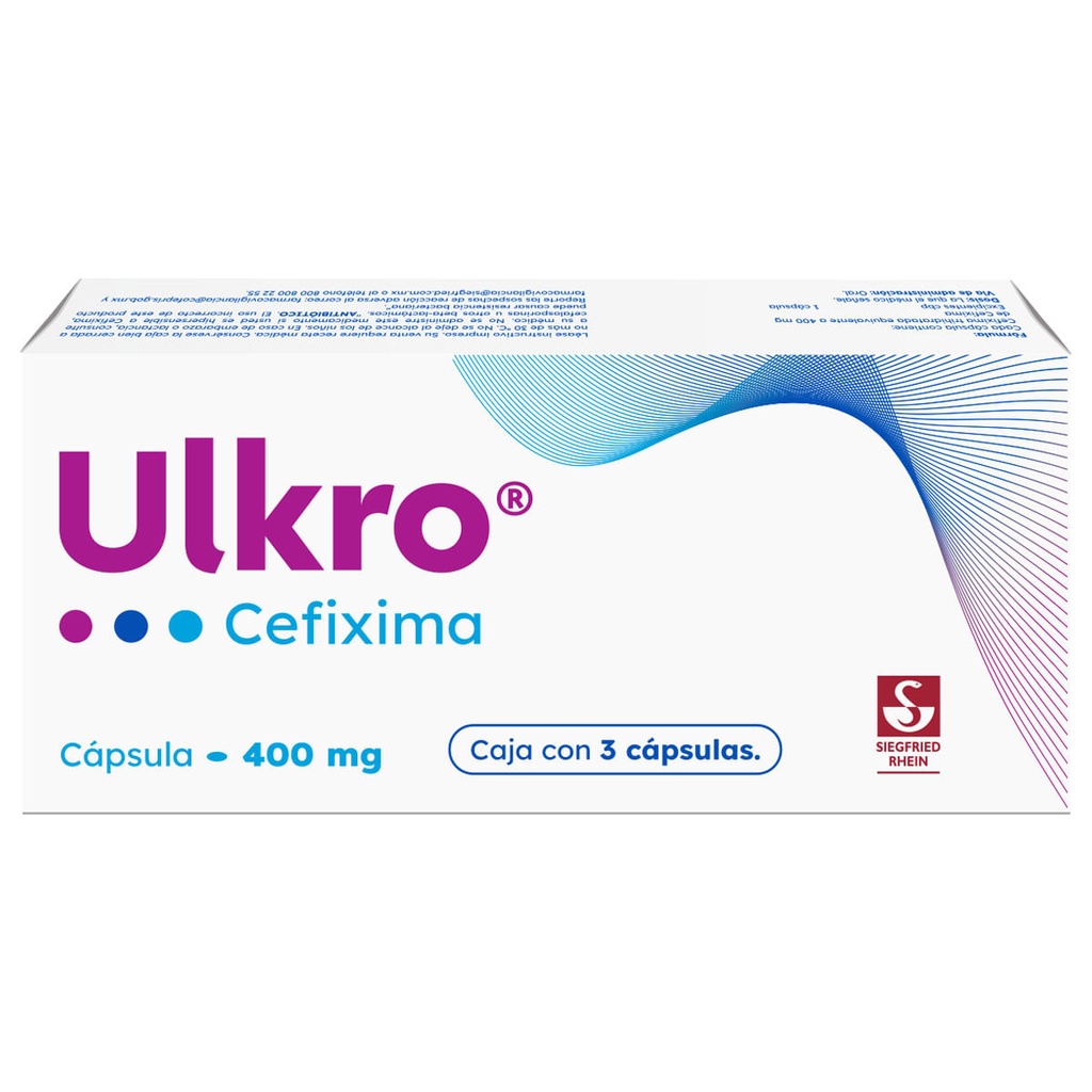 ULKRO 400MG CAPSULAS C/3