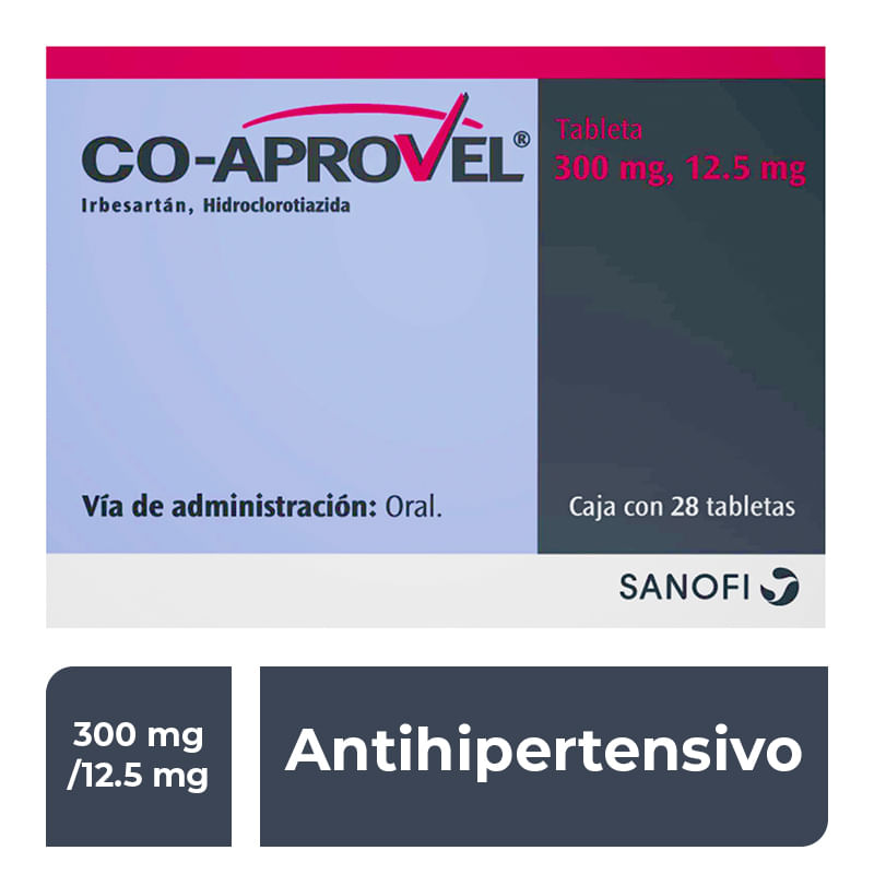 COAPROVEL 300/12.5MG TABLETAS C/28