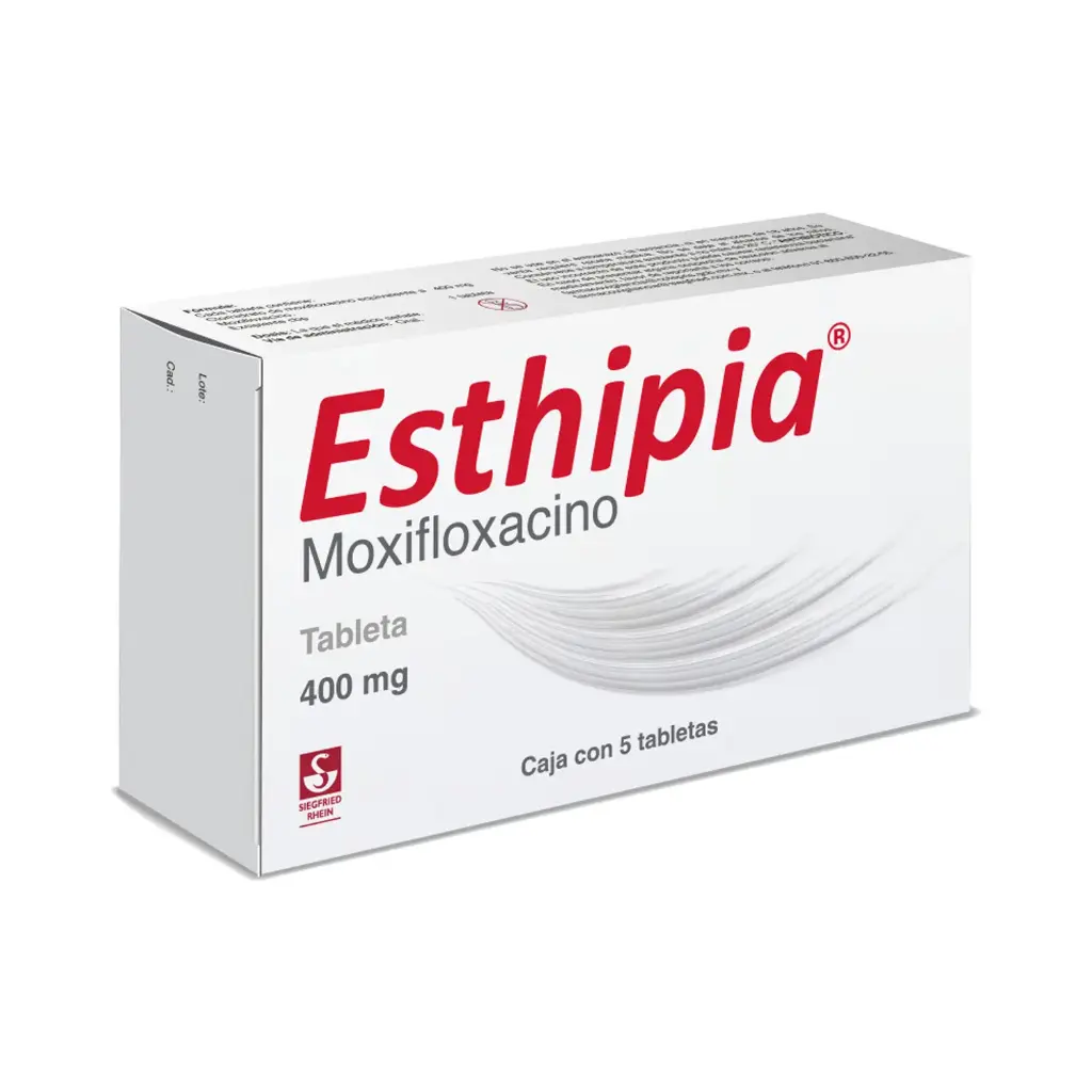 ESTHIPIA 400 MG - CAJA CON 5 TABLETAS (MOXIFLOXACINO)