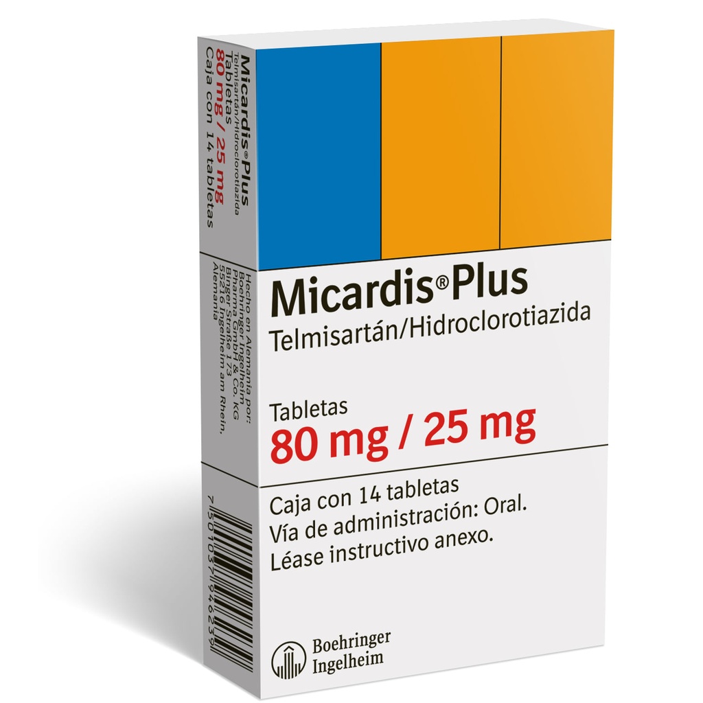 MICARDIS PLUS 80/25MG TABLETAS C/14