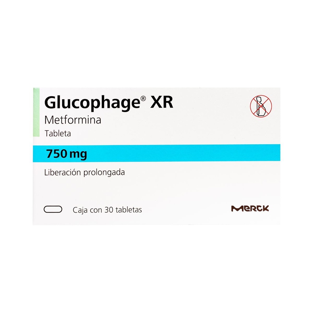 GLUCOPHAGE XR 750MG TABLETAS C/30