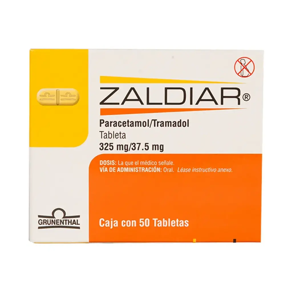 ZALDIAR 325/37.5MG TAB C/50