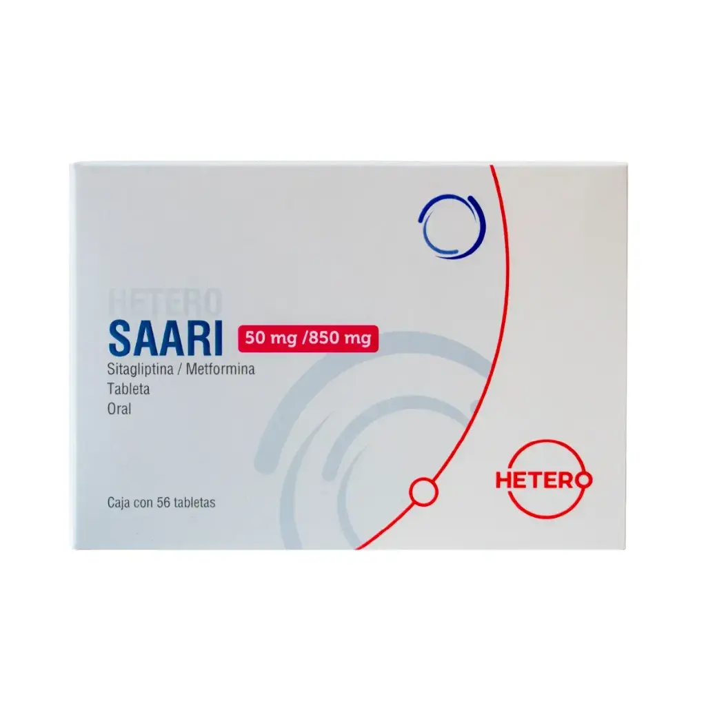 SAARI 50/850MG TABLETAS C/56