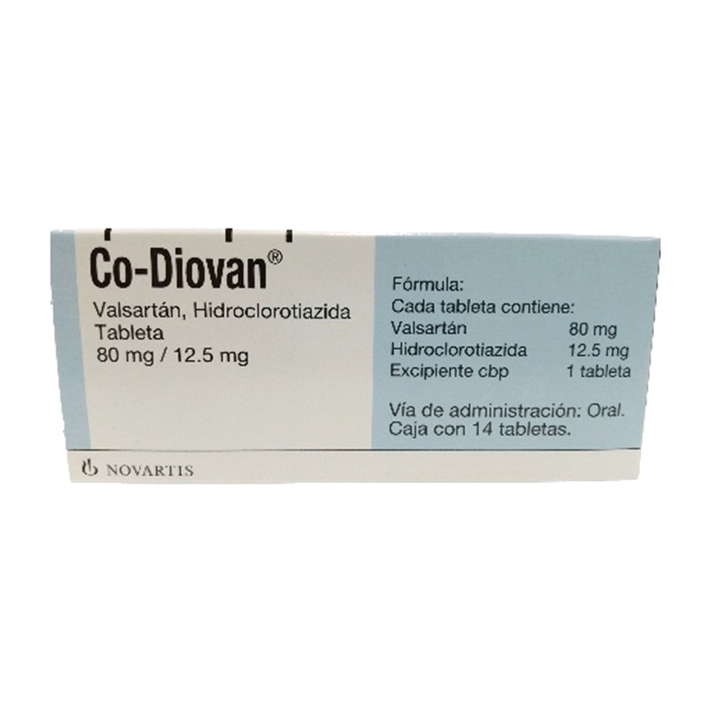 CO-DIOVAN 80/12.5MG TABLETAS C/14