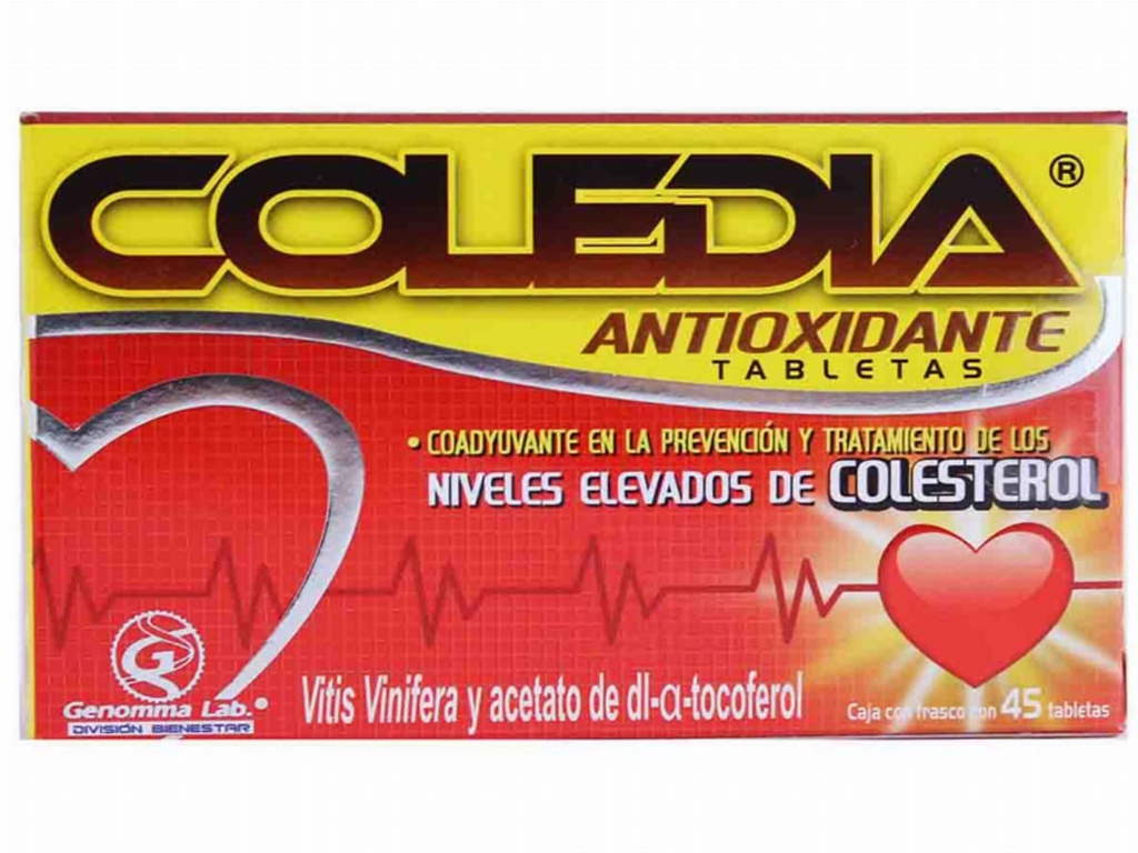 COLEDIA ANTIOXIDANTE TABLETAS C/45