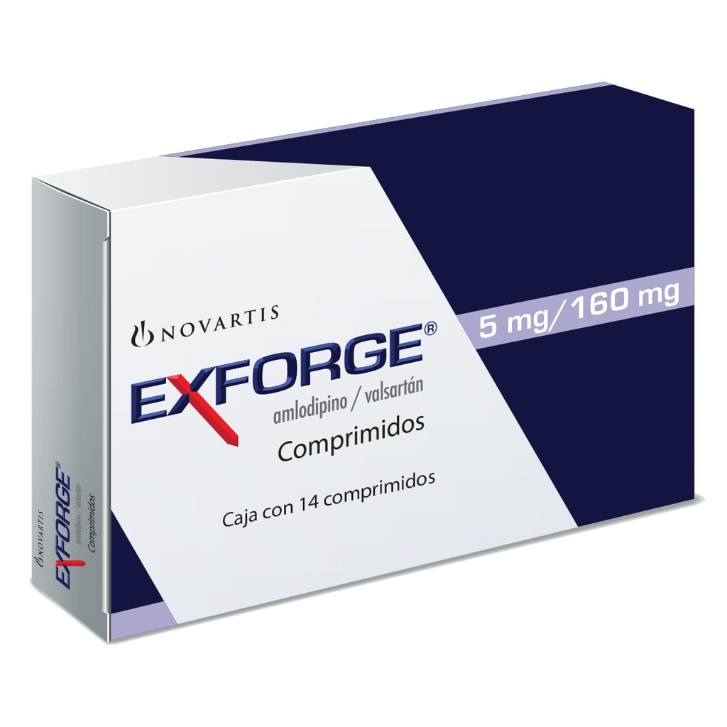 EXFORGE 5/160MG COMPRIMIDOS C/14