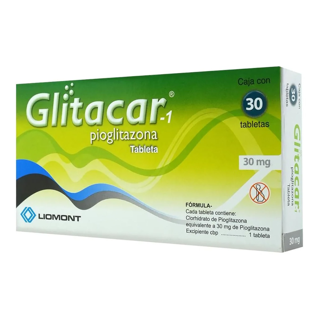 GLITACAR-1 30MG TABLETAS C/30