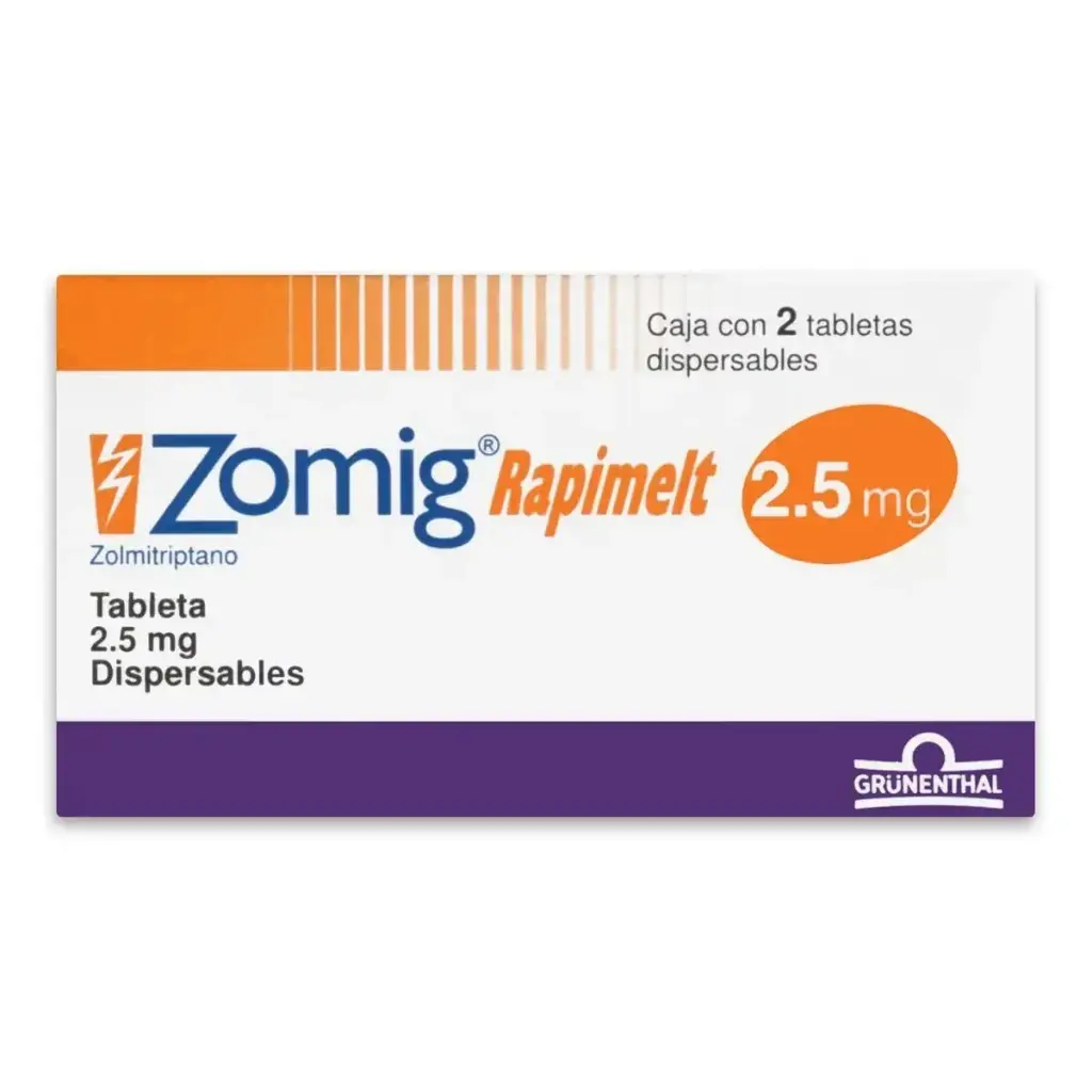 ZOMIG RAPIMELT 2.5MG TABLETAS C/2