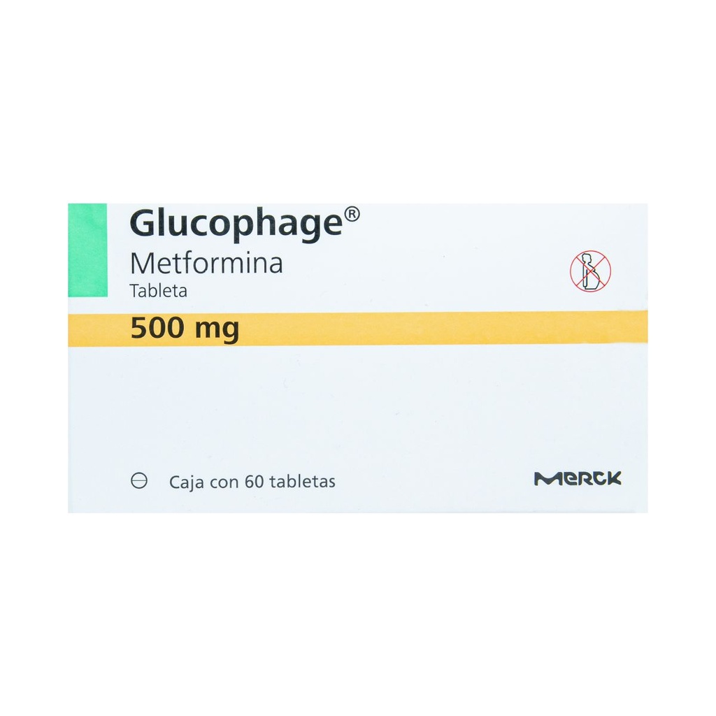 GLUCOPHAGE 500MG TABLETAS C/60
