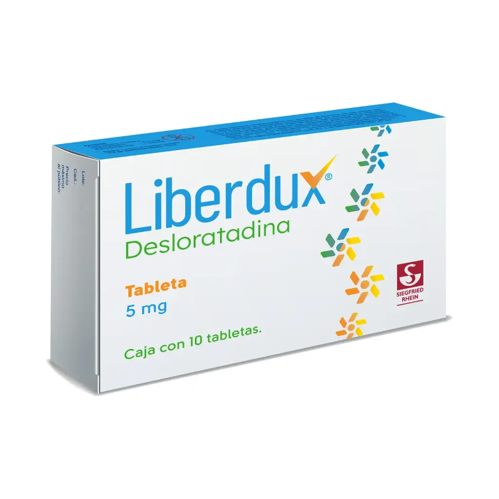 LIBERDUX 5 MG - CAJA CON 10 TABLETAS (DESLORATADINA)
