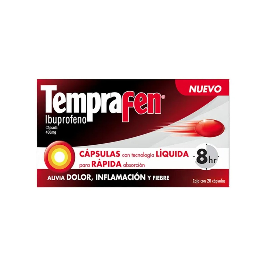 TEMPRA FEN 400MG CAPSULAS C/20