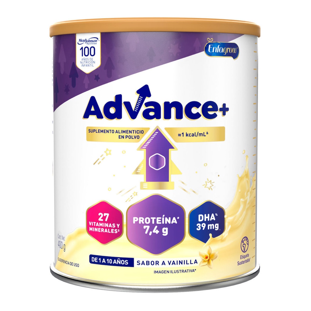 ENFAGROW ADVANCE+ VAINILLA 400G