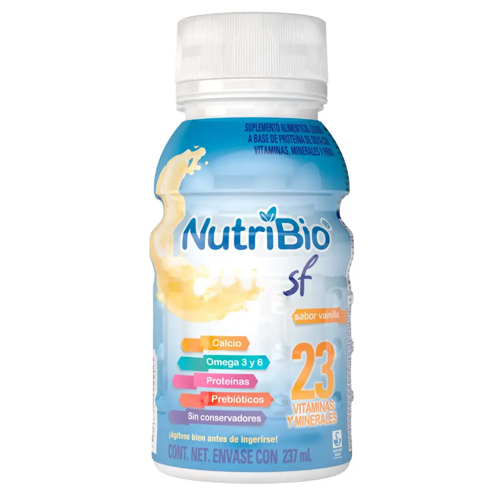 NUTRIBIO SF - SABOR VAINILLA EN ENVASE CON 237 ML