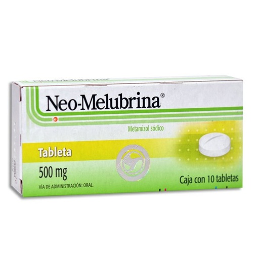[METAMIZOL SODICO] NEO-MELUBRINA 500MG TABLETAS C/10