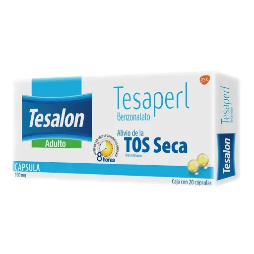 [BENZONATATO] TESALON 100MG PERLAS C/20