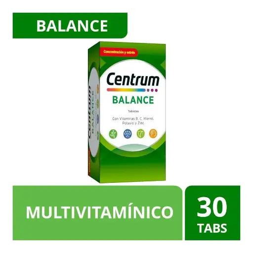 [MULTIVITAMINICO] CENTRUM BALANCE TABLETAS CON 30